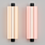 Sleek Metropol Wall Light 3D model small image 1