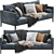 Maxalto Simpliciter Sofa: Elegant Design, Superior Comfort 3D model small image 1