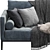 Maxalto Simpliciter Sofa: Elegant Design, Superior Comfort 3D model small image 5