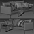 Maxalto Simpliciter Sofa: Elegant Design, Superior Comfort 3D model small image 6