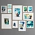 Modern Art Frames: 11 Designs in Wood & Metal 3D model small image 2