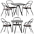 Classic Contract Furniture Set 3D model small image 1