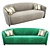  Modern Alice 3-Seater Sofa 3D model small image 2