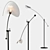 Nature-Inspired Leaf Shade Floor Lamp 3D model small image 3