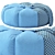Cozy Bean Bag Chair: N6 3D model small image 5