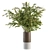 Green Branch Bouquet in Vase 3D model small image 1