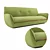 Flexible Fabric Sofa: Egoitaliano YUKI 3D model small image 2