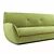 Flexible Fabric Sofa: Egoitaliano YUKI 3D model small image 3