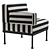 Kelly Wearstler Vivant Lounge Chair: Stunning 3D Model 3D model small image 3