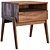 Modern Aiken Nightstand: Contemporary Design & Ample Storage 3D model small image 1