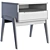 Modern Aiken Nightstand: Contemporary Design & Ample Storage 3D model small image 2