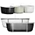 Sleek Agape CUNA Bathtub - Modern and Compact 3D model small image 1