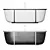 Sleek Agape CUNA Bathtub - Modern and Compact 3D model small image 5