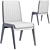  Aiken Gray Dining Chair Set 3D model small image 2