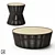 Lakewood Drum: Chic Side-Coffee Table 3D model small image 1