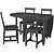 Gamleby Dining Set - Antique & Grey 3D model small image 3