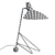 Vintage-inspired Tripod Table Lamp 3D model small image 2