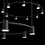 Customizable LED Suspension Lamp 3D model small image 2