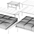 Fynn Scandinavian Bench Pouf 3D model small image 7