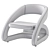 Elegant Smile Chair: The Perfect Blend of Comfort and Style 3D model small image 7