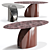 Central Park Marble Table: Elegant Oval Design 3D model small image 1