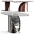 Central Park Marble Table: Elegant Oval Design 3D model small image 3