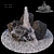 Serene Cascade Rock Waterfall 3D model small image 4