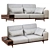 Elegant PORADA Argo Sofa 3D model small image 2