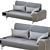 Elegant PORADA Argo Sofa 3D model small image 8