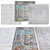 Modern Square Rugs | Various Sizes 3D model small image 1