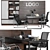 Modern Office Furniture Set 3D model small image 3