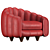 PEARL Armchair: Elegant and Timeless 3D model small image 1