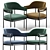 Modern Dale Dining Chair: Stylish and Comfortable 3D model small image 2