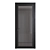 Sleek Black Wood Doors 3D model small image 5