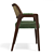 Rustic Leather and Rattan Chair 3D model small image 9