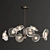 Stunning Contemporary Glass Chandelier 3D model small image 1