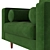 Sven Velvet Armchair: Elegant and Comfortable 3D model small image 2