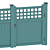 Versatile PVC Fence for Various Spaces 3D model small image 3