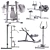 Realistic 3D Gym Equipment: Perfect for Fitness Enthusiasts 3D model small image 6