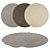 Versatile Round Rug Set 3D model small image 1