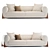 Elegant Porada Sofabed 3D model small image 3