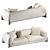 Elegant Porada Sofabed 3D model small image 4