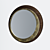 Elegant Round Frame Mirror 3D model small image 1