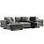 Elegant Bonaldo Ever More Sofa 3D model small image 3