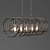 Spiral Charcoal Pendant: Industrial Ceiling Light 3D model small image 2