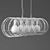 Spiral Charcoal Pendant: Industrial Ceiling Light 3D model small image 3