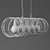 Spiral Charcoal Pendant: Industrial Ceiling Light 3D model small image 4