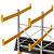 Metal Cantilever Storage Shelves 3D model small image 4