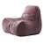 Cozy Lounge Bean Bag Chair 3D model small image 2