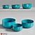  Serene Set of 3 Zen Bowls 3D model small image 1